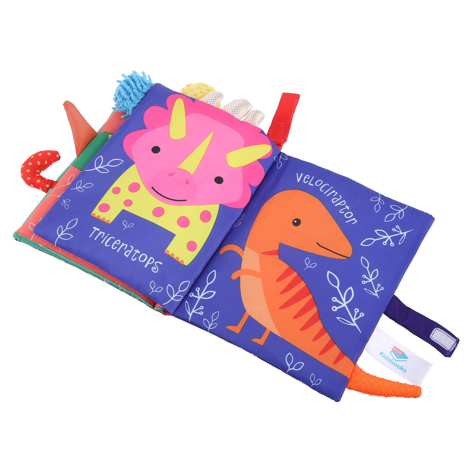 Интерактивная мягкая игрушка Монтессори, книга из полиэфирной ткани ...