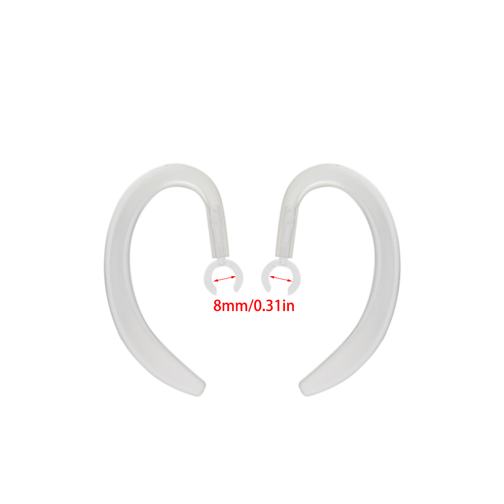 Earhooks Ear Hook Hook Clamp Holder Silicone Protect Anti-Lost Wireless Earphone Retractable Clip Accessories 2pcs_voghion.com