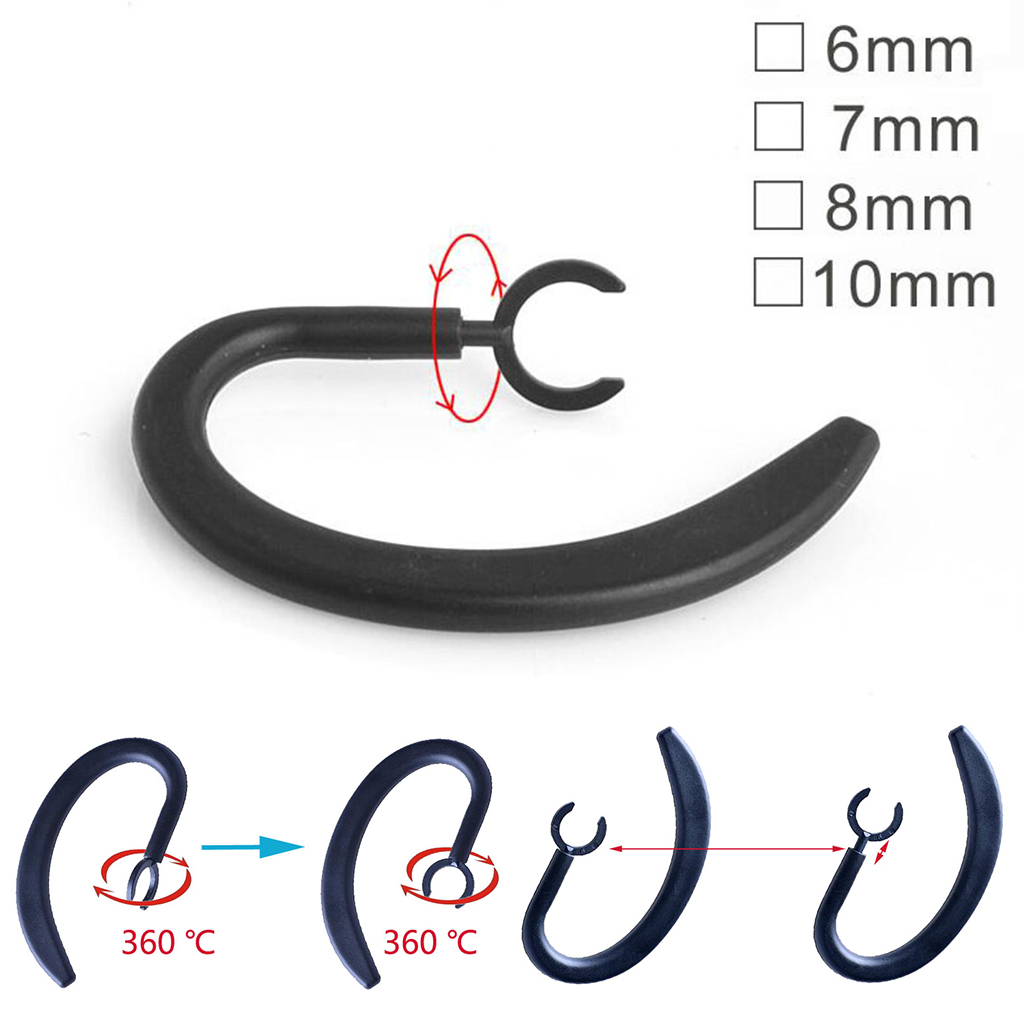 Earhooks Ear Hook Hook Clamp Holder Silicone Protect Anti-Lost Wireless Earphone Retractable Clip Accessories 2pcs_voghion.com