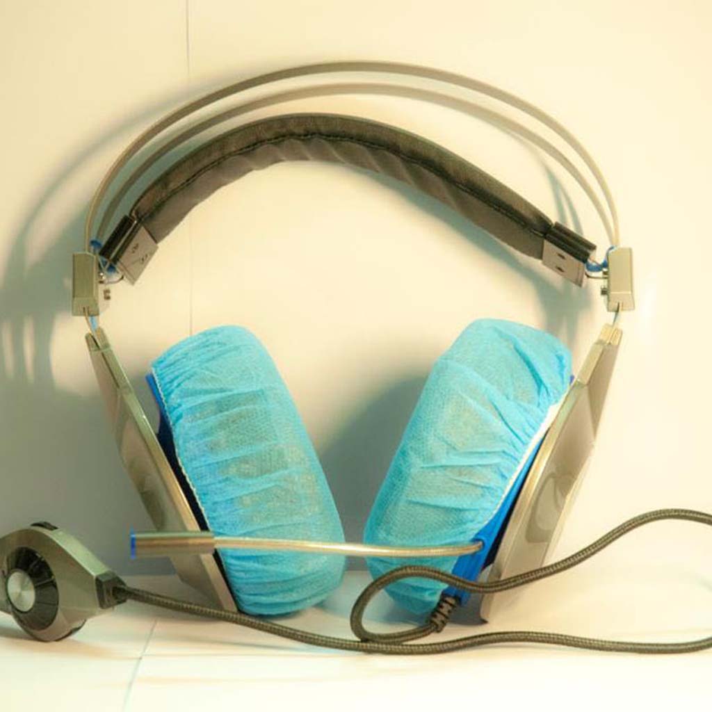 100 Pieces/set Headphone Dustproof Cover Non Woven for Most On-Ear Headphones_voghion.com