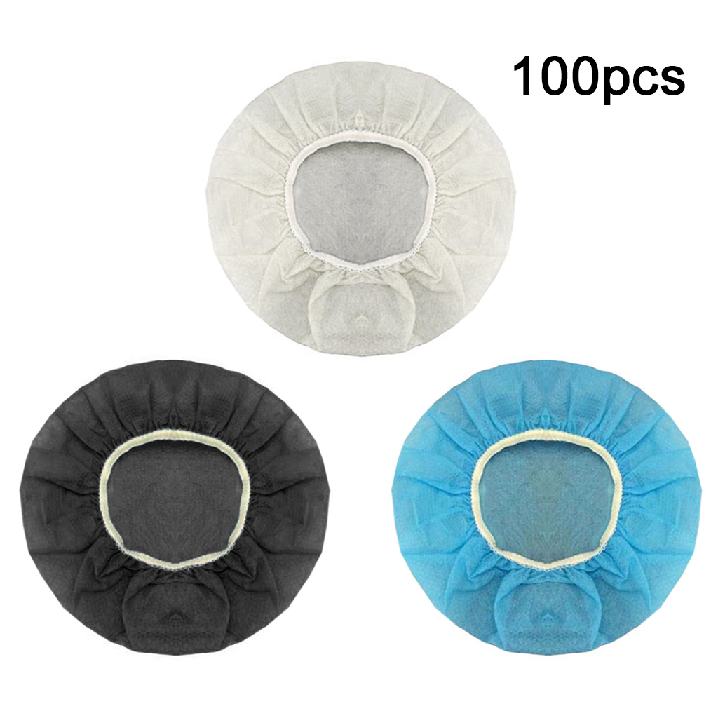 100 Pieces/set Headphone Dustproof Cover Non Woven for Most On-Ear Headphones_voghion.com