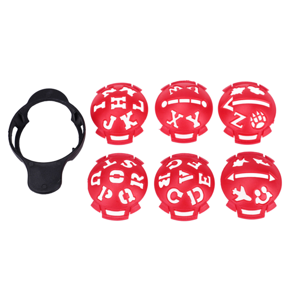Golf Ball Line Liner Golf Accessories Golf Ball Line Markers Drawing Marking Alignment Putting Tool, 7 Pack_voghion.com