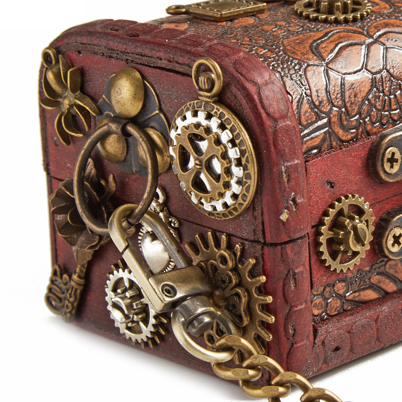 Crossbody Vintage Punk Schulter Retro Steampunk Gothic Gears Tasche und Geldbörsen_voghion.com