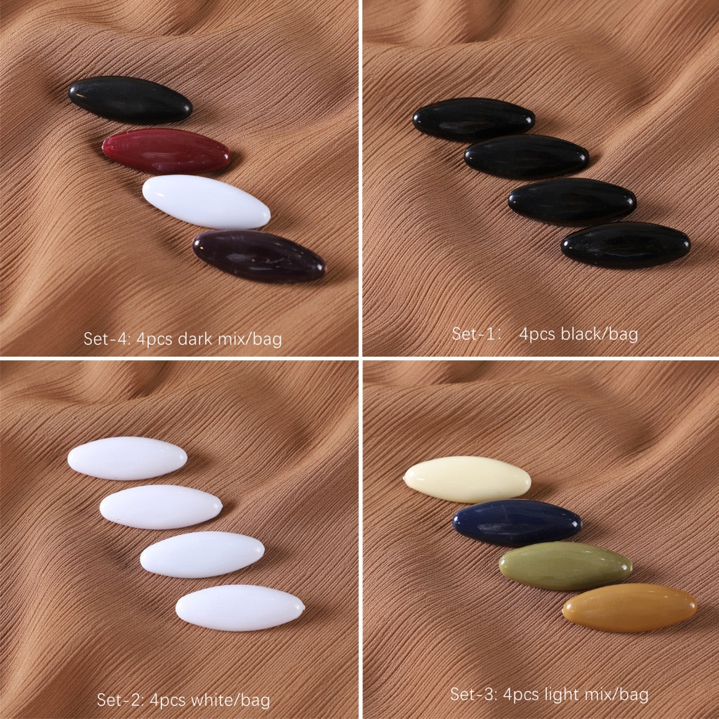 Plastic Hijab Pins Hijab Scarf Safety Pins - Snag-Free, Multi-Color Oval Pins - For Muslim Fashion & Scarf Securing Hijab Clips - Foto 5