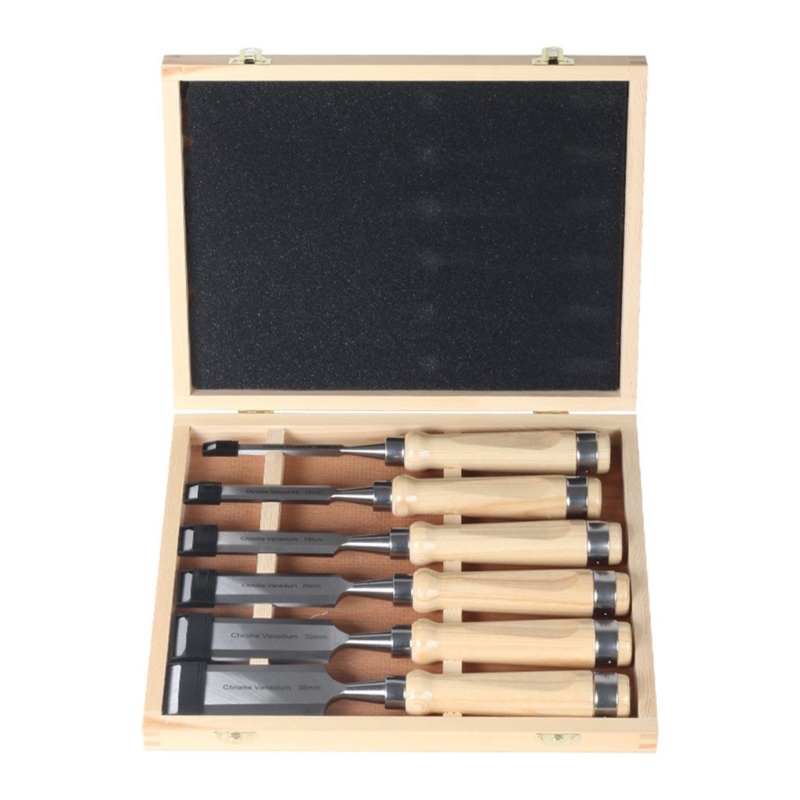 Reliable Woodworking Chisels 6Pcs Set in Wooden Presentation Box